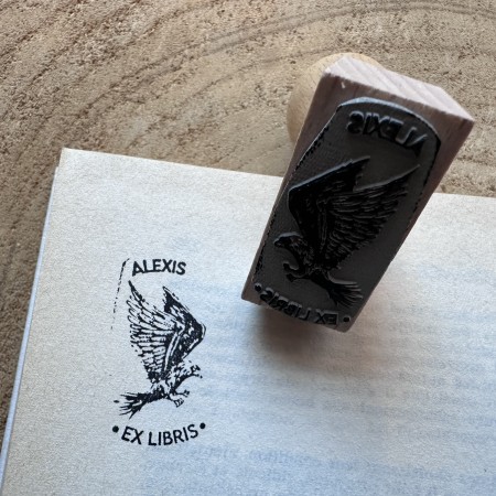 Tampon Ex Libris Aigle personnalisé