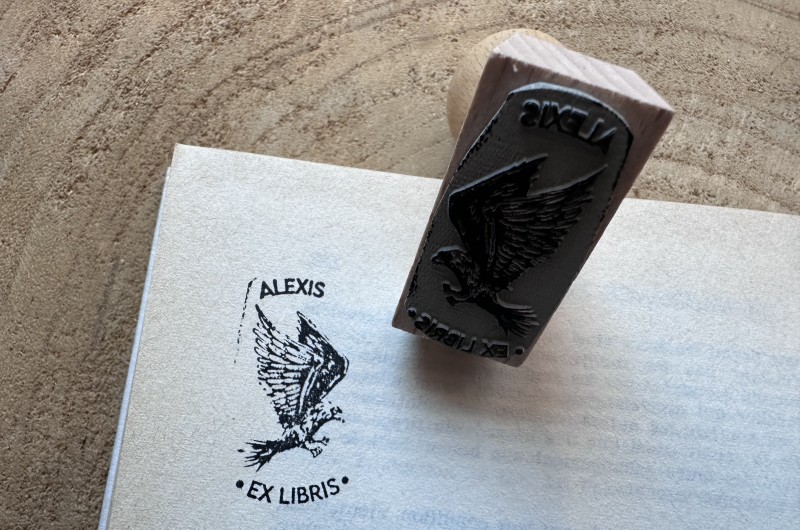 Tampon Ex Libris Aigle personnalisé