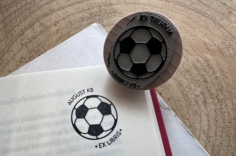 Tampon Ex Libris Football