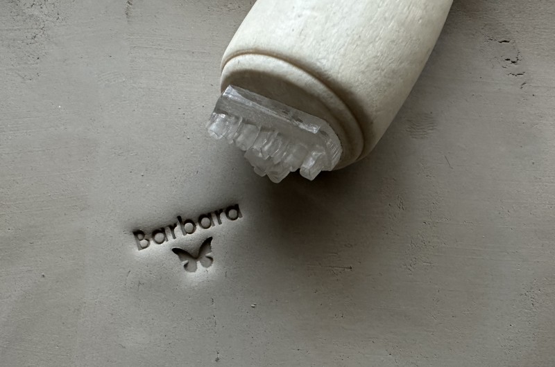 Tampon Signature pour céramique - Papillon