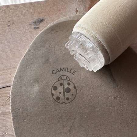 Tampon Signature pour céramique - Coccinelle