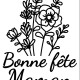 Tampon Bonne fête Maman Fleur