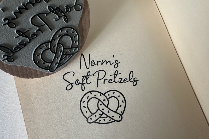 Tampon Bretzel personnalisé