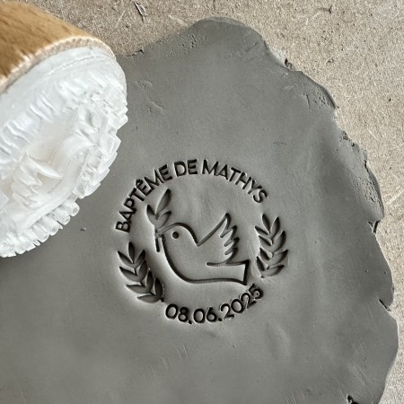 Tampon Céramique sur Mesure - Tampon poterie avec logo.