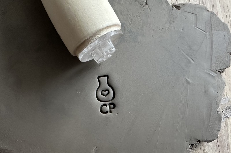 Tampon Signature pour céramique - Vase