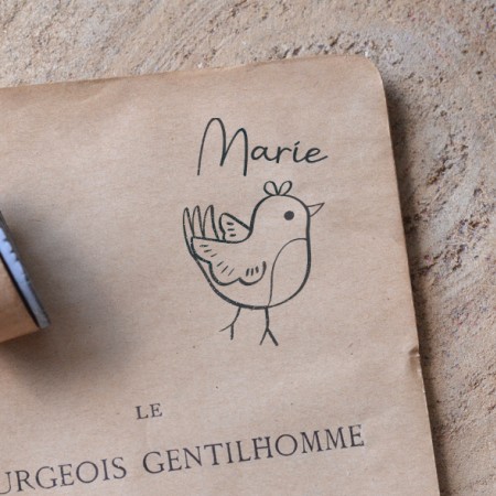 Tampon Oiseau personnalisé