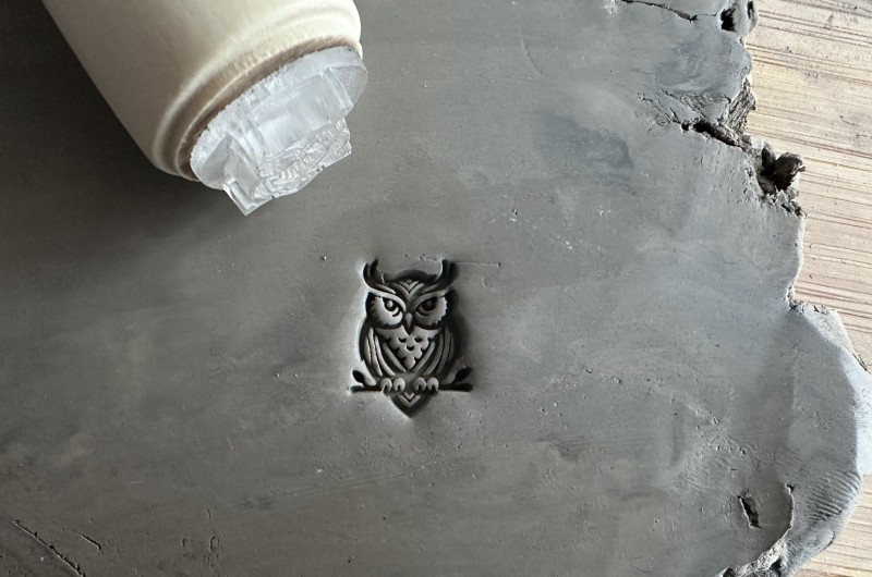 Tampon poterie - Chouette Hibou