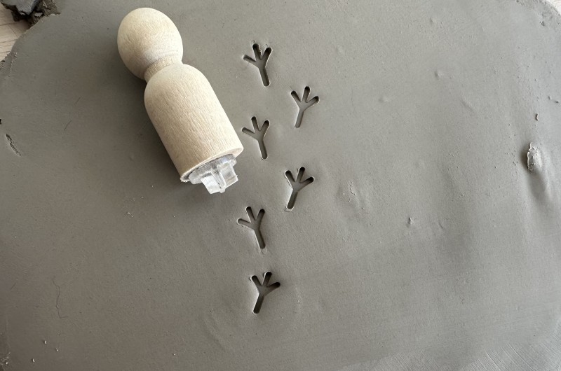 Tampon poterie patte d'oiseau