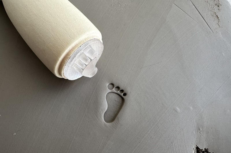Tampon poterie Pied