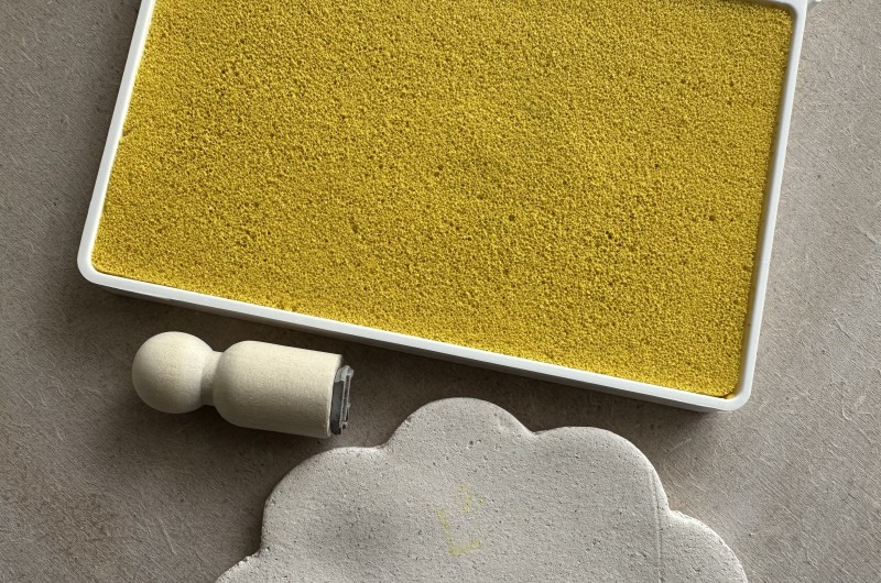 Encreur pour céramique Potter's Pad. Résistant haute température Jaune