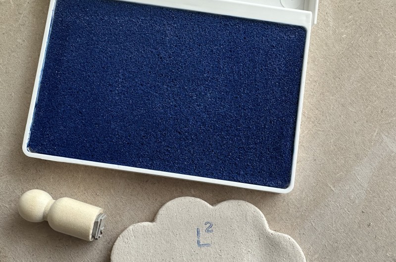 Encreur pour céramique Potter's Pad. Résistant haute température Bleu