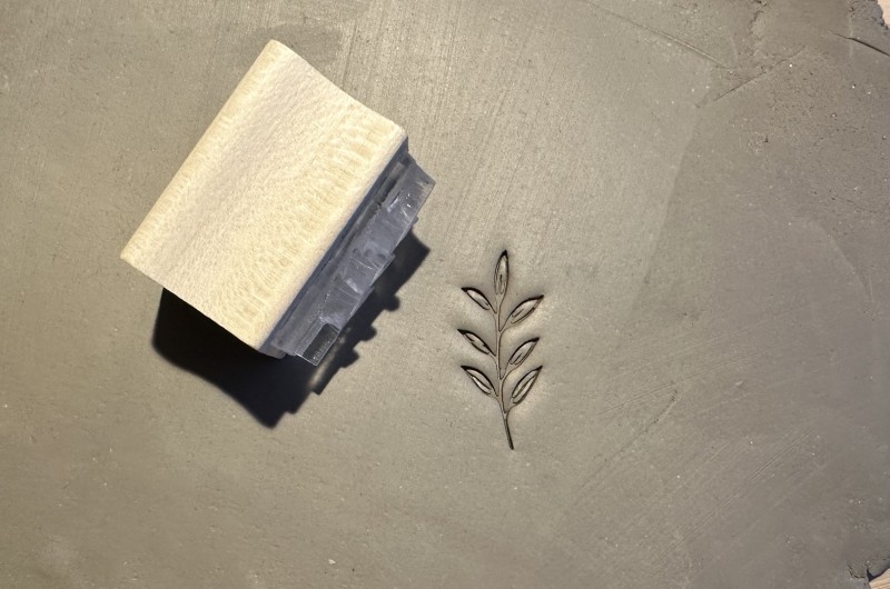 Tampon poterie - Fleurs sauvages