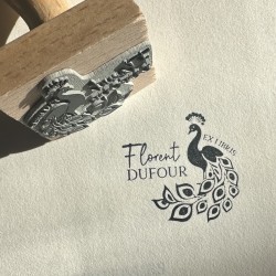 Tampon Ex Libris Paon
