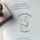 Tampon Ex Libris Papillon Line art