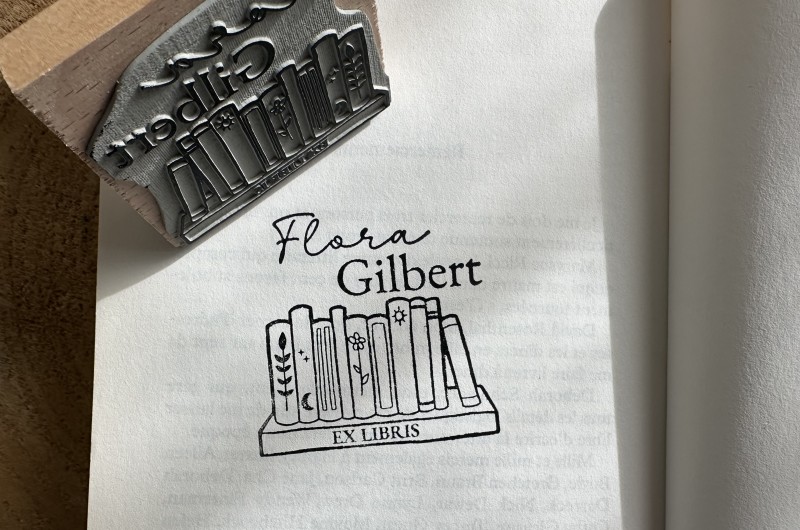 Tampon Ex Libris personnalisé Livres