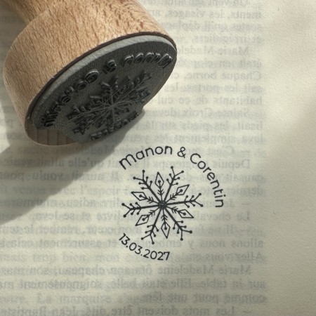 Tampon Flocon de neige personnalisé