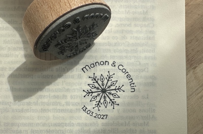 Tampon Flocon de neige personnalisé