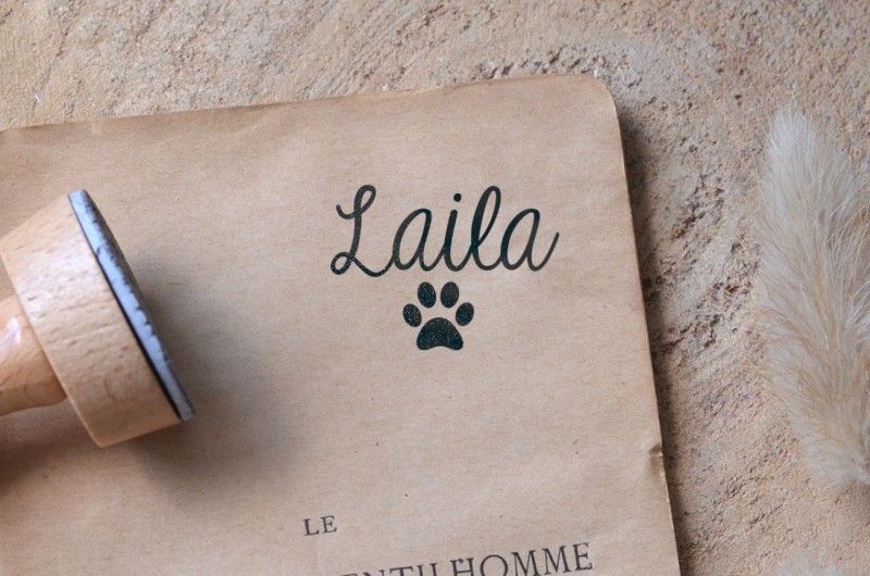 Tampon Patte de chien personnalisé