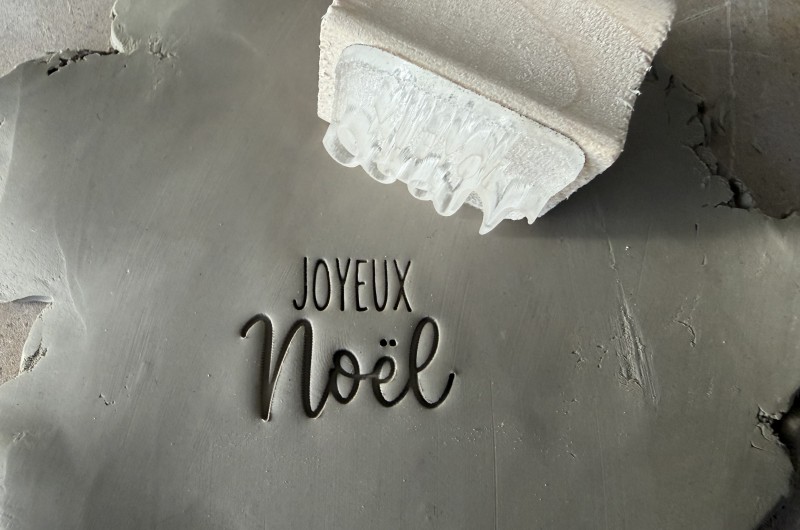 Tampon poterie - Joyeux Noël