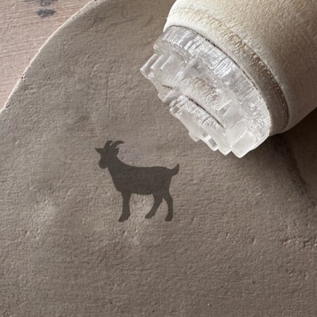 Tampon poterie Chèvre