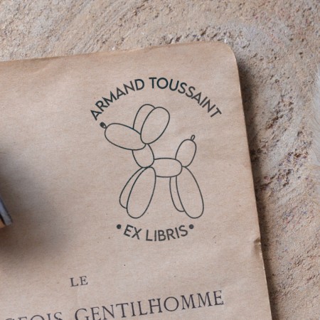 Tampon Ballon Chien personnalisé