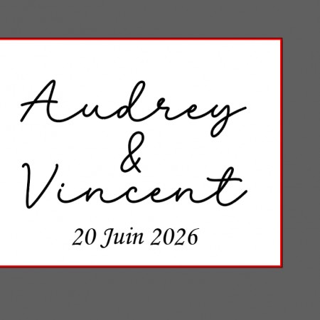 Tampon Céramique Mariage Calligraphie