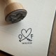 Tampon Mariage coeur et flèche
