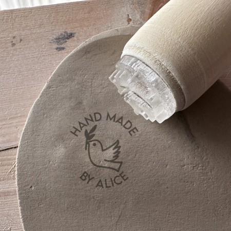 Tampon Signature pour poterie - Colombe