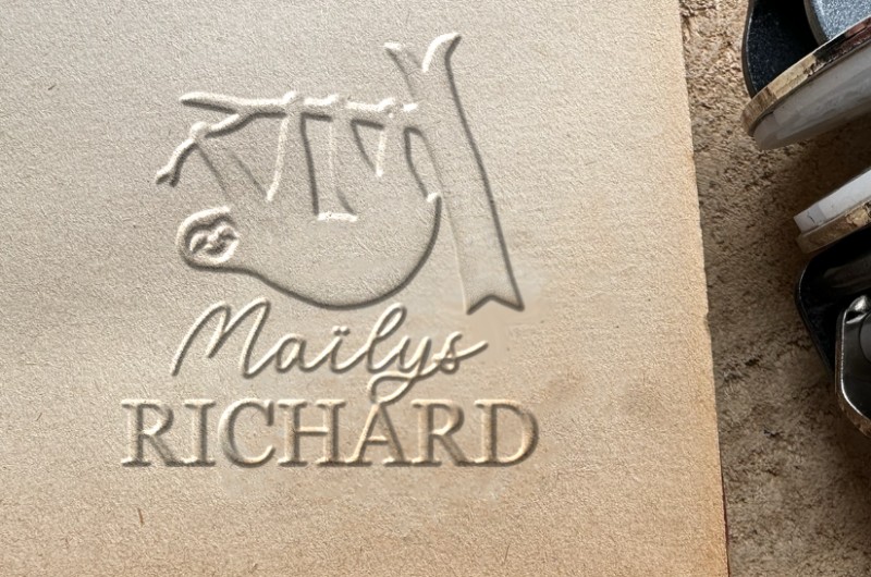 Pince à gaufrer personnalisée Paresseux