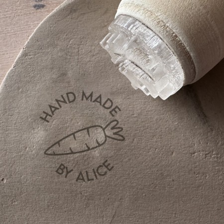 Tampon Signature pour poterie - Carotte