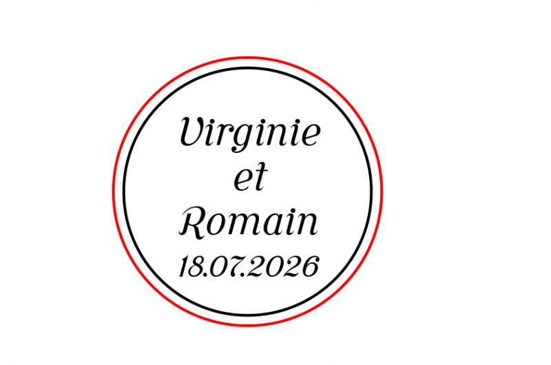 Tampon Céramique Mariage cercle