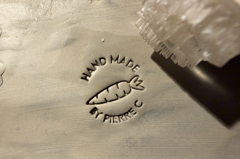 Tampon Signature pour poterie - Carotte