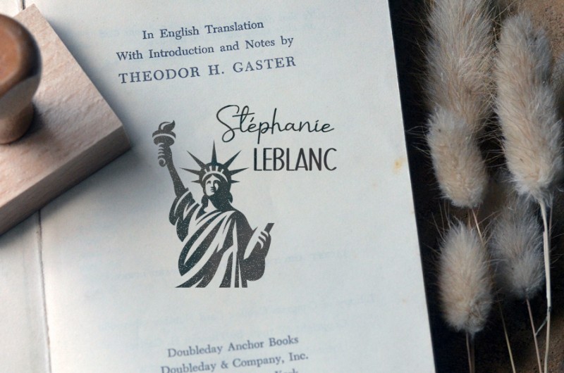 Tampon Statue de La Liberté New York Personnalisé