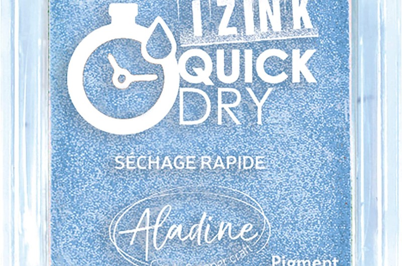 Encreur Izink Quick Dry Bleu Pastel