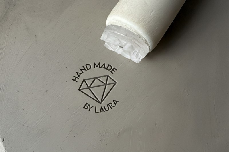 Tampon Signature pour poterie - Diamant
