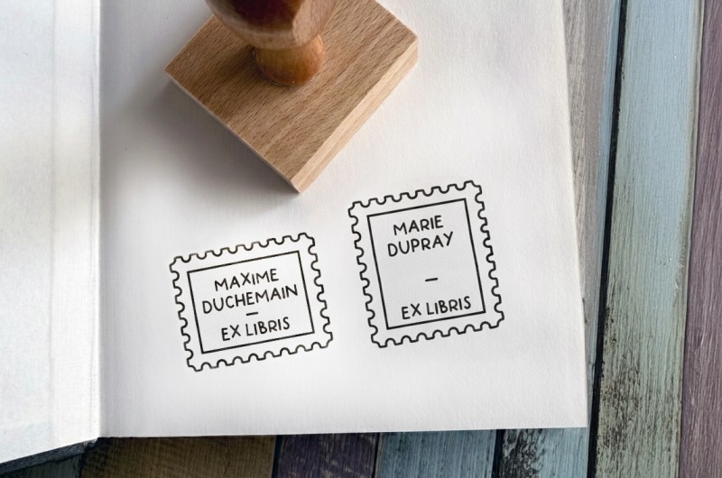 Tampon Ex Libris Timbre Poste