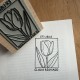 Tampon Ex Libris Tulipe personnalisé