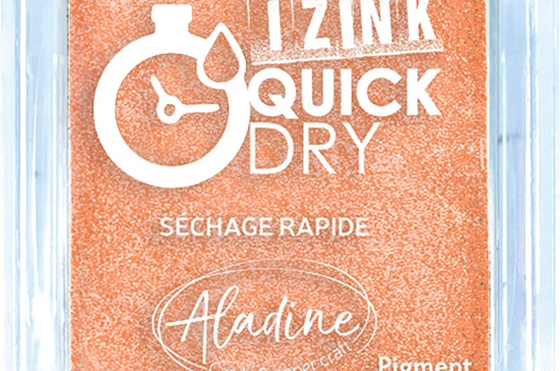 Encreur Izink Quick Dry Orange Pastel
