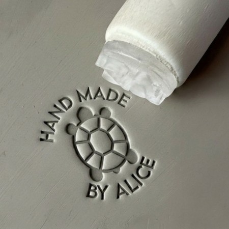 Tampon Signature pour poterie - Tortue Terrestre