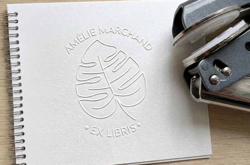 Pince à embosser personnalisée Monstera