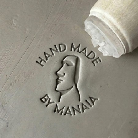 Tampon Signature pour poterie Moai île de Pâques