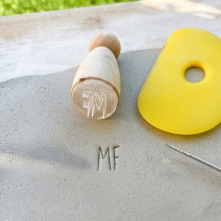 Tampon Signature pour céramique - Initiales
