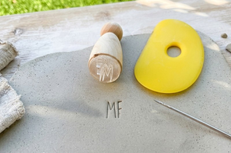 Tampon Signature pour céramique - Initiales