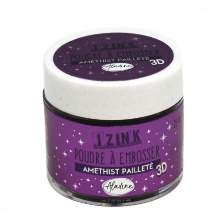 Poudre à embosser Izink Violet Améthyste Paillettes