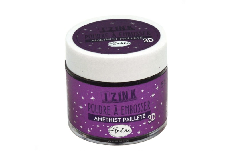 Poudre à embosser Izink Violet Améthyste Paillettes