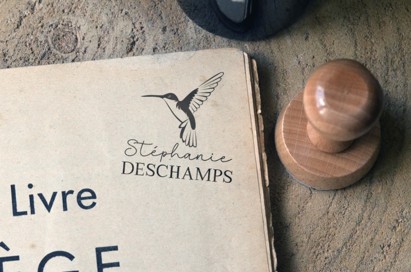 Tampon personnalisé Colibri - Hummingbird