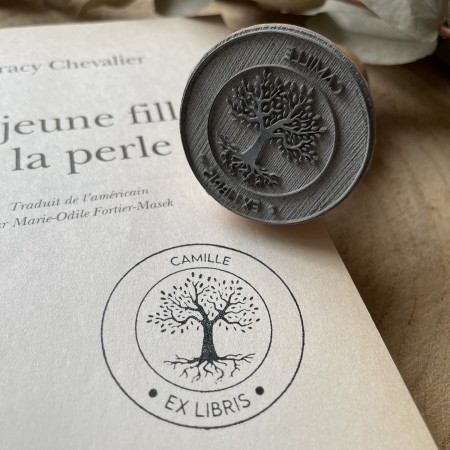 Tampon Ex Libris Arbre de vie