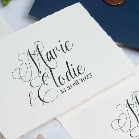 Tampon Mariage Calligraphie