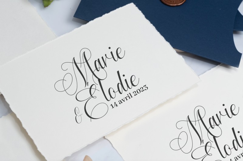 Tampon Mariage Calligraphie