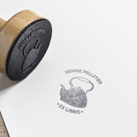 Tampon Ex Libris Théière
